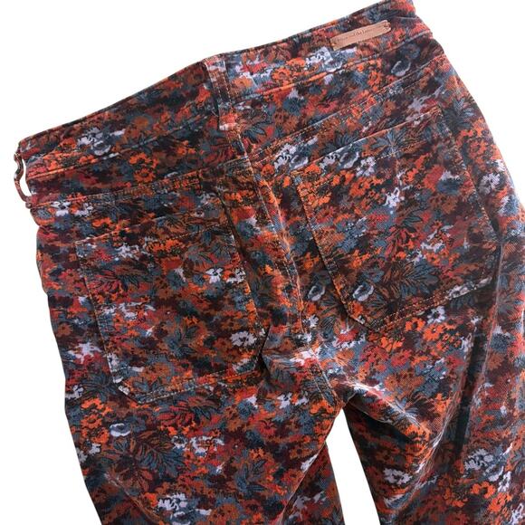 Pilcro Velvet Multicolor Floral Skinny Pants Anthropologie Women’s 4 / 27 - Picture 7 of 13